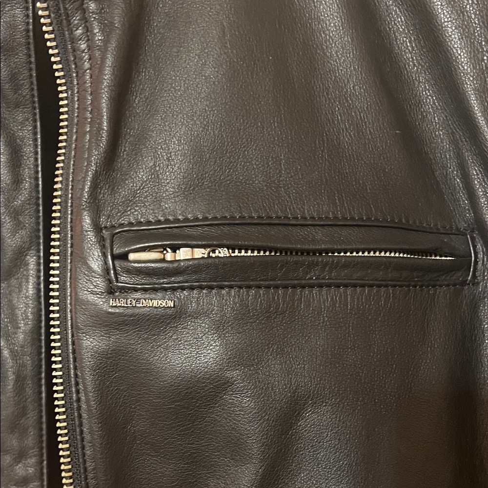 Harley-Davidson Black Leather Jacket - Picture 7 of 14